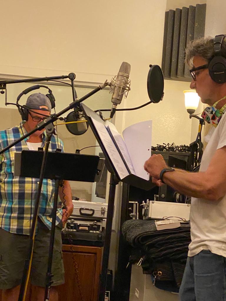 Booth & Tookey. Two Kens at the mic